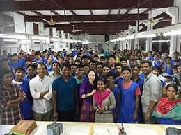 The number of employees exceeded 300 person in Bangladesh factory